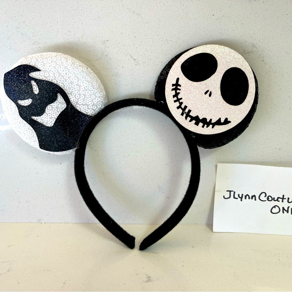 NEW Disney Ears Jack Skellington, Nightmare Minnie Mouse ears! Mickey Ea…